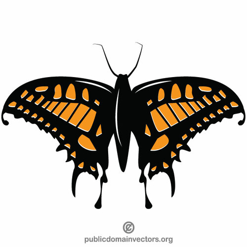 Image clipart papillon couleur