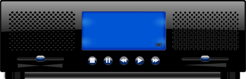 Vector image of radio player