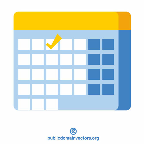 Icono de calendario clip art