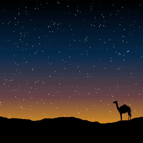 Camel Silhouette Vector