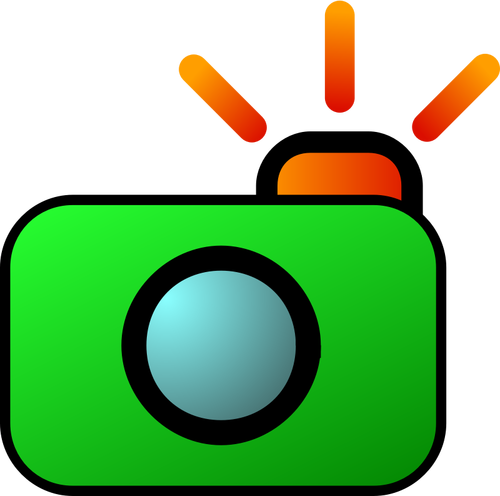 Bunte Kamera und Fotos Symbol Vektor-illustration
