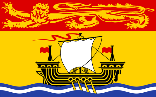 New Brunswick vlajka vektorový výkres