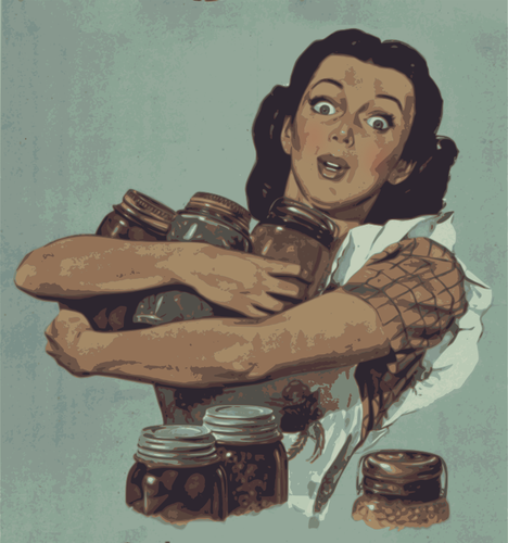 Canning woman