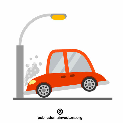 Auto crash vector afbeelding