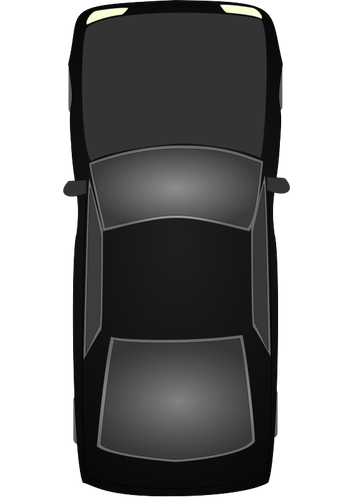 Ilustração em vetor carro preto