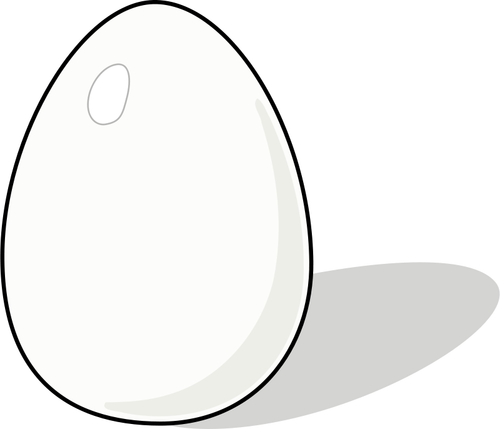 Ilustracja wektorowa z jaja kurzego