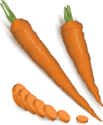 Geschilde en gehakte wortelen