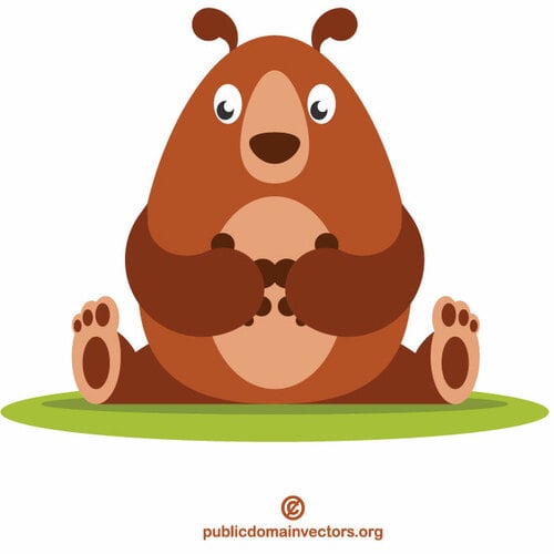 Bear tecknad clipart