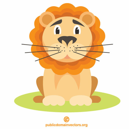 Cartoon lion clip art