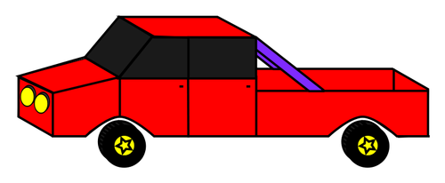 Arte de vetor do carro dos desenhos animados