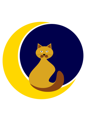 Кошка на Луне