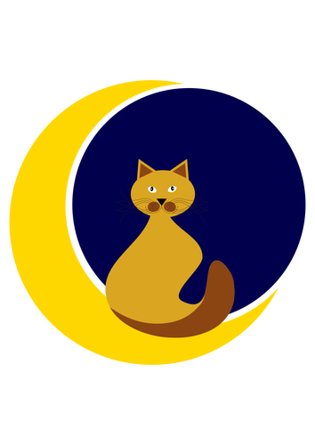 Gato en la luna