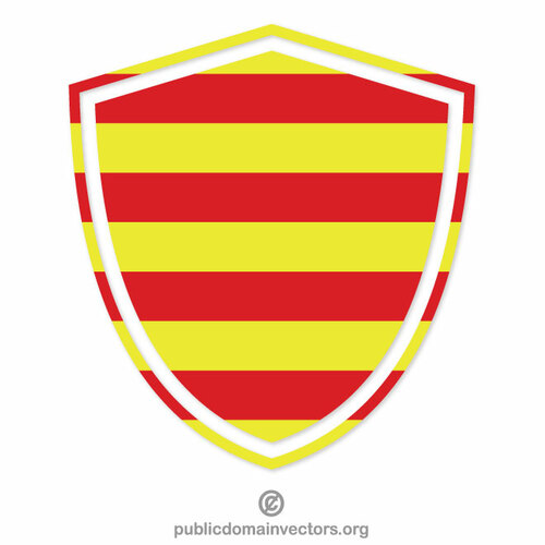 Flaga herbu Katalonii