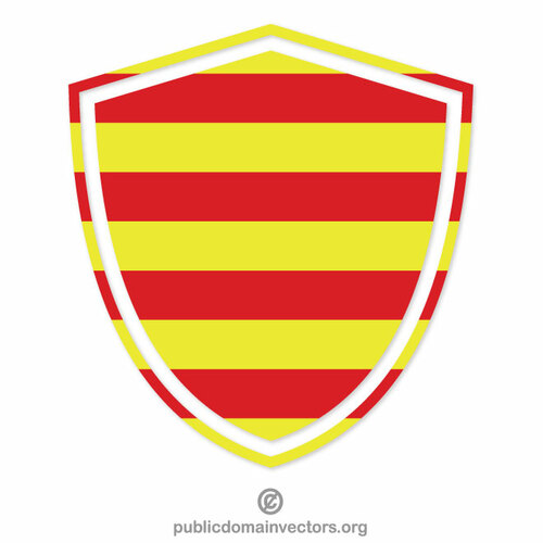 Drapeau d’armoiries de catalogne