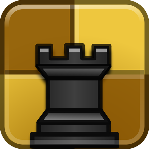 Vector drawing of chess category logo