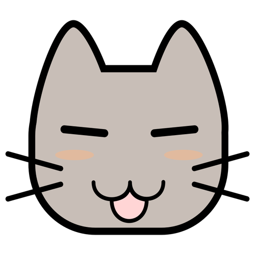 猫の顔のベクトル画像