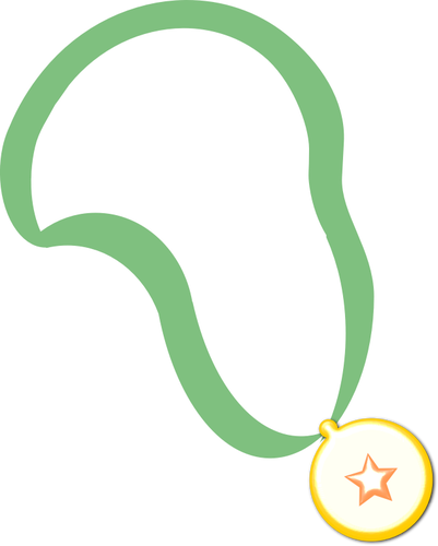 Bir grup vektör küçük resim üzerinde basit madalya