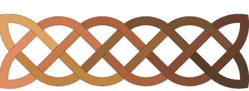 Nod-celtică 2D în nuanţe de maro grafică vectorială