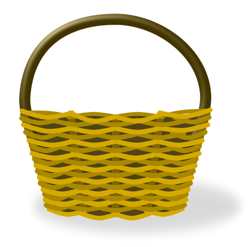 Empty shopping basket vector image