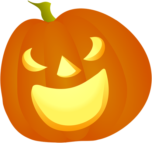 Risa ilustración vectorial calabaza de Halloween