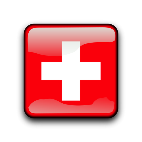 Schweiz Flagge button