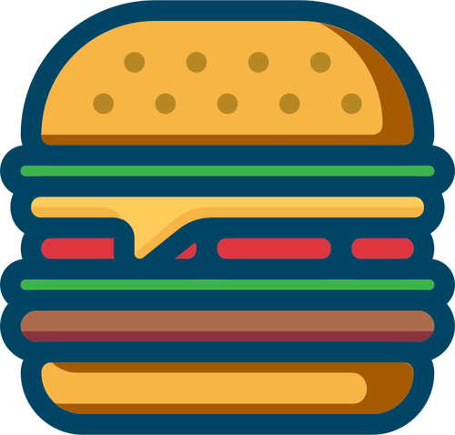 Cheeseburger gambar