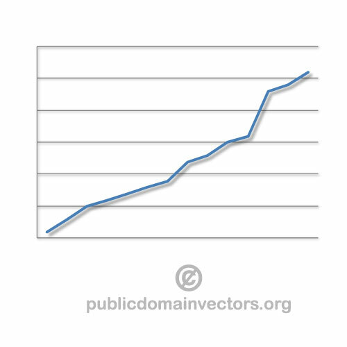 Växande trend diagram vektor