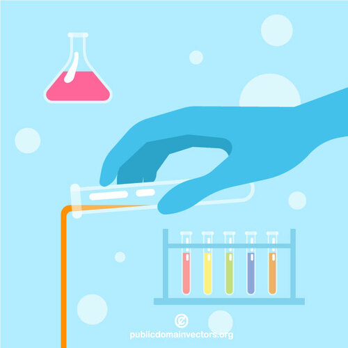 Chemisches Experiment im Labor