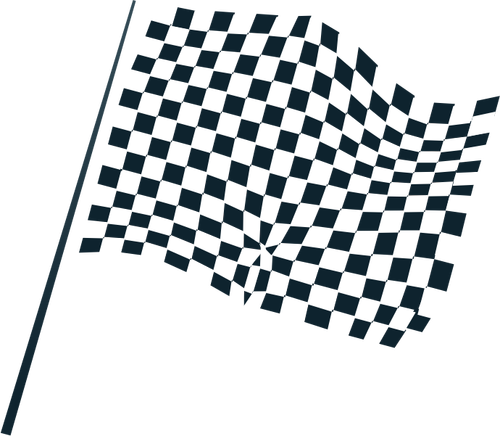 Image de drapeau à damier icône vectorielle