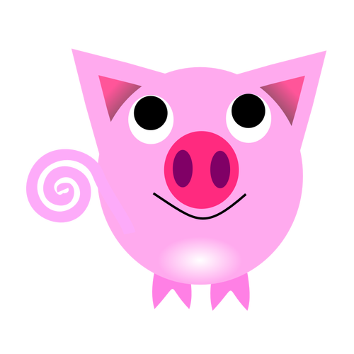 Vector illustration of pig