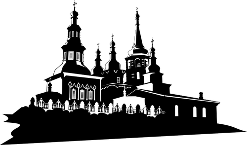 Gereja Ortodoks dalam ilustrasi vektor Irkutsk