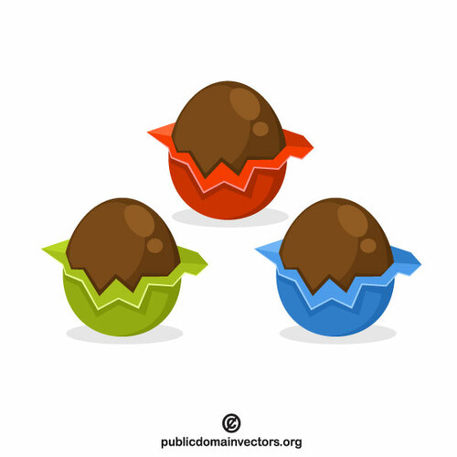 Chokladägg vektor ClipArt