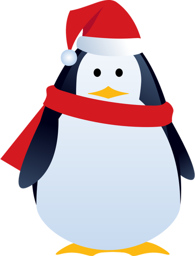 Weihnachts-Pinguin-Vektor