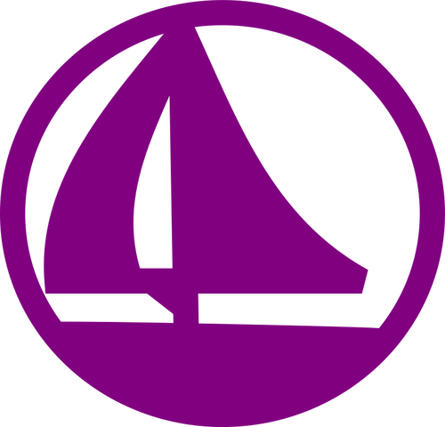 Símbolo marino púrpura