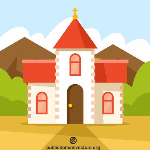 Church building clip art