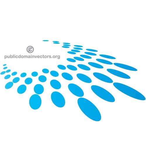 Blue dots shape vector