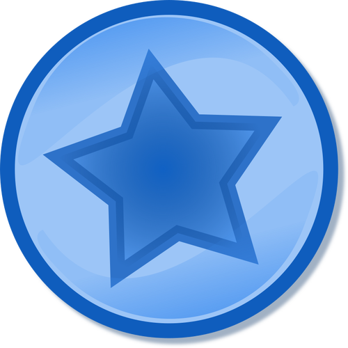 Blå cirkel stjärna