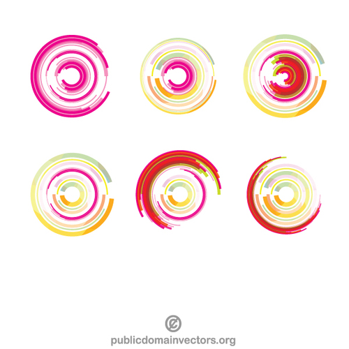 Círculos de colores vector pack 2