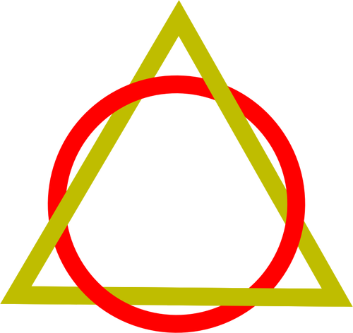 Círculo y triángulo