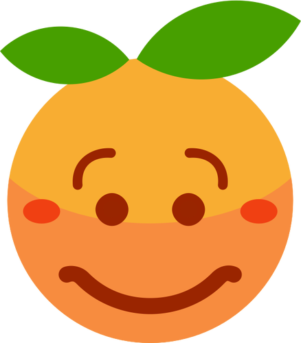 Tersenyum orange