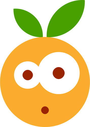 Surprised fruit emoji