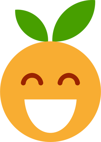 Emoji frutado sorrindo