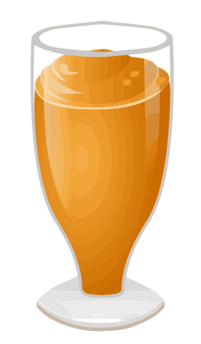 Vektorbild av dricksglas med smoothie
