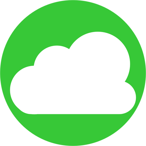 Nuage icône vector illustration