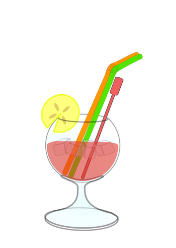Vector de desen de cocktail din sticlă