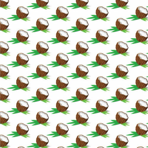 코코넛 열매 원활한 패턴