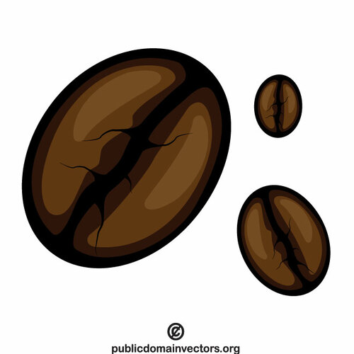 Grãos de café vector clipart