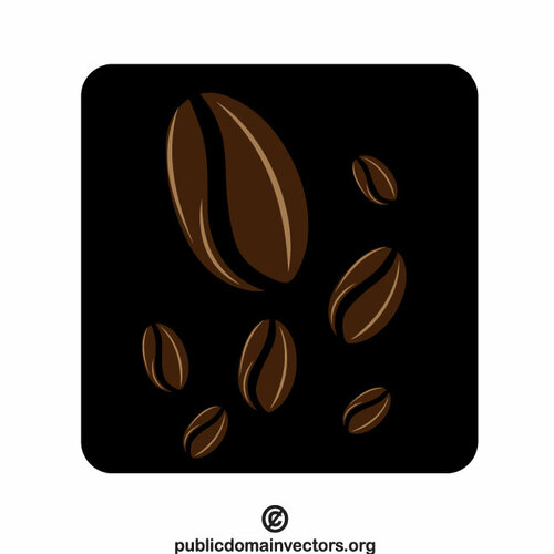 Grains de café de graphiques vectoriels