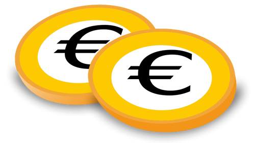 Vektör grafikleri Euro Coins