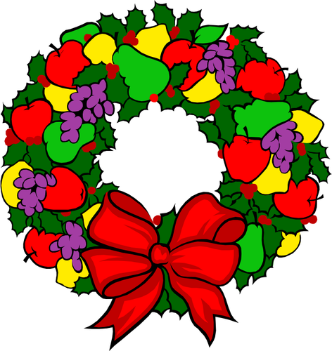 Colorful wreath